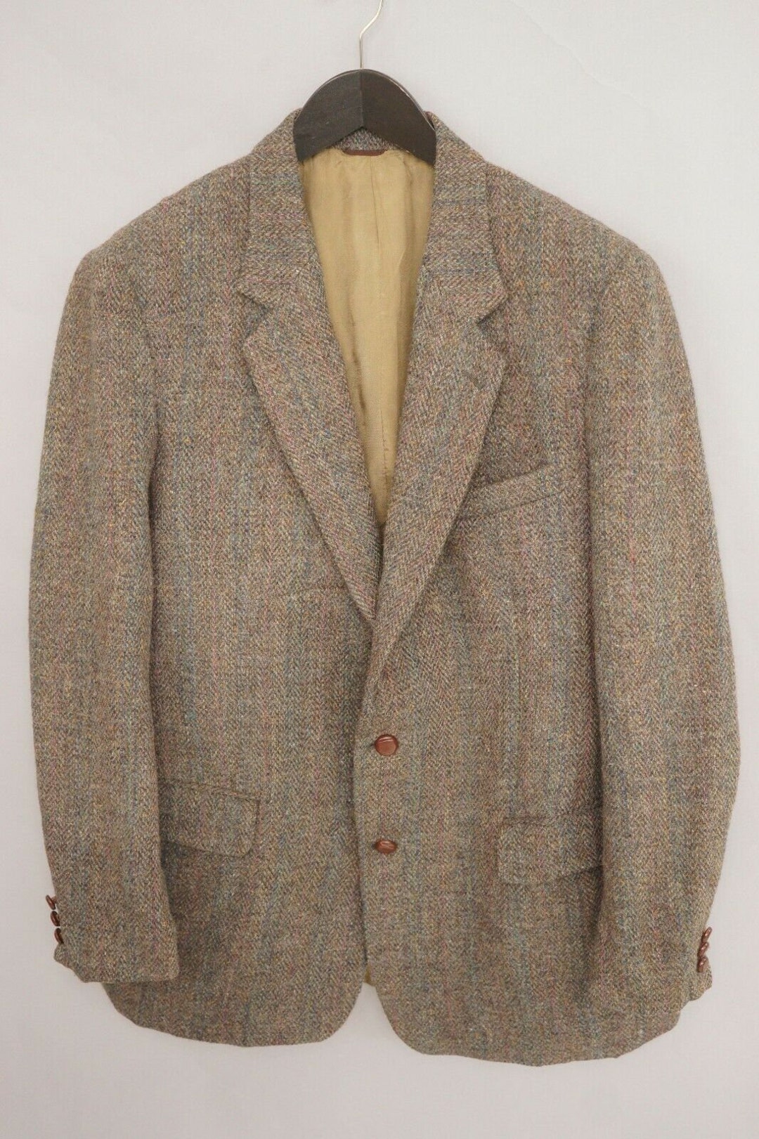 Men Harris Tweed Blazer Eaton Jacket Scottish Wool EU52 US42 L - Etsy
