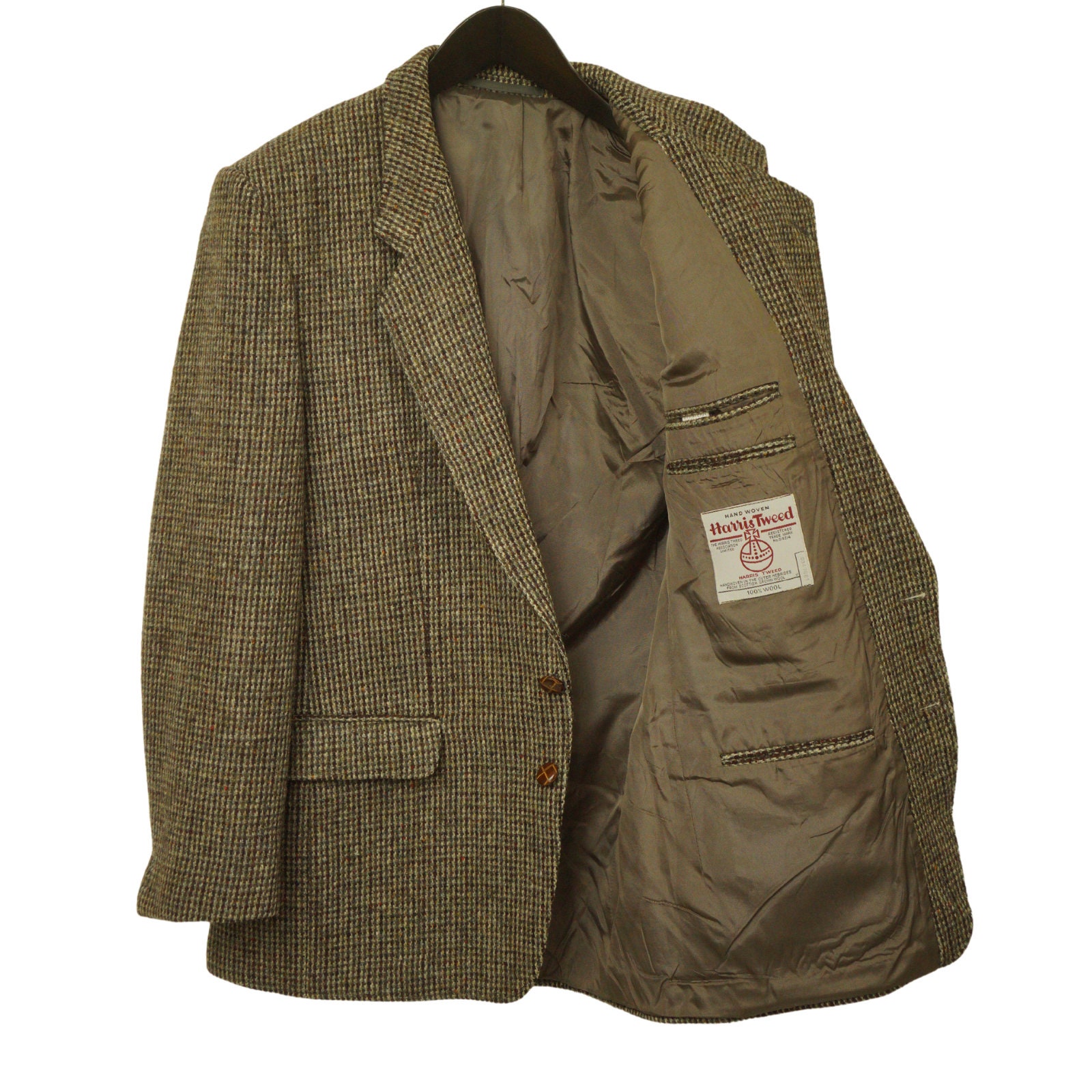 Ongemak hanger Verstrikking Men Harris Tweed Blazer Vintage Made in West Germany EU52 - Etsy