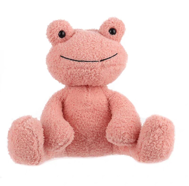 Cute Green Frog Plush Toy Kawaii Frog Stuffed Animalsfrog Etsy