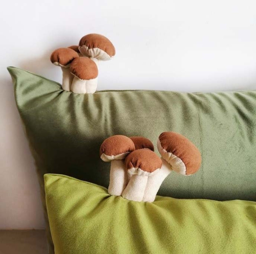 Handmade Mushroom Pillow Sofa Seat Cushion Mushroom Ornament Mushroom Decor  Stuffed Mushroom Plush Sofa Decorative Pillows New Home Gifts 