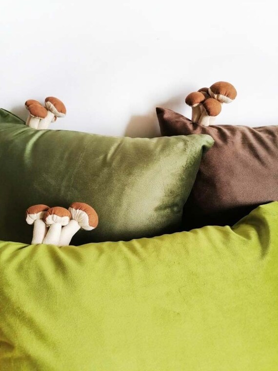 Handmade Mushroom Pillow Sofa Seat Cushion Mushroom Ornament Mushroom Decor  Stuffed Mushroom Plush Sofa Decorative Pillows New Home Gifts 