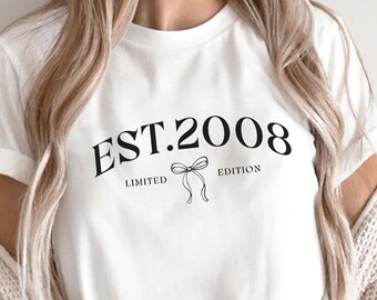 18th Birthday T-Shirt, Happy 18th Birthday Tee, Birthday Shirt, 18th Birthday Gift, Celebration T-Shirt, Birthday Party Top