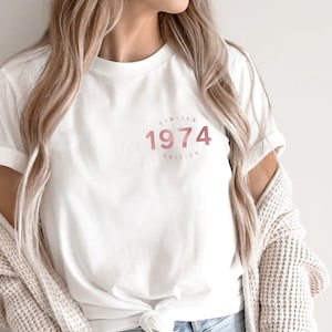 Shirt 50e verjaardagscadeau, Limited Edition 1975, shirt 50e verjaardag, verjaardagscadeaus voor hem en haar, 50e verjaardagscadeau, uniseks
