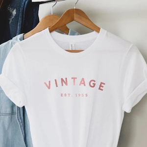 70th birthday gift shirt, Vintage est 1955, 70th Birthday Shirt, Birthday Gift for him and her, 70th Birthday Present, Unisex