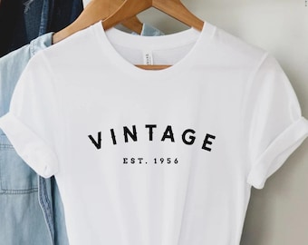 70th birthday gift shirt, Vintage Est 1956, 70th Birthday Shirt, Birthday Gift for him and her, 70th Birthday Present, Unisex