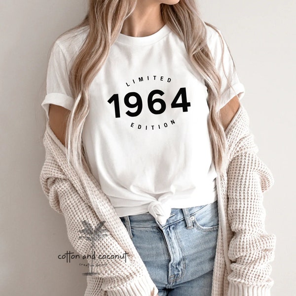 60th birthday gift shirt, Limited Edition 1964, 60th Birthday Shirt, Birthday Gift for him and her, 60th Birthday Present, Unisex