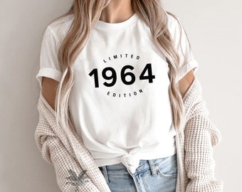 60e verjaardag cadeau shirt, Limited Edition 1964, 60e verjaardag shirt, verjaardagscadeau voor hem en haar, 60e verjaardagscadeau, Unisex