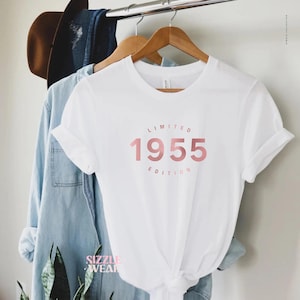 70th birthday gift shirt, Limited Edition 1955, 60th Birthday Shirt, Birthday Gift for him and her, 70th Birthday Present, Unisex