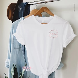 70th birthday gift shirt, Limited Edition 1955, 70th Birthday Shirt, Birthday Gift for him and her, 70th Birthday Present, Unisex