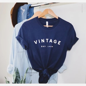 70th birthday gift shirt, Vintage Est 1955, 60th Birthday Shirt, Birthday Gift for him and her, 70th Birthday Present, Unisex