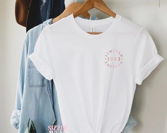 40th birthday gift for her, 1986 t-shirt, birthday gift for women, limited edition 1986, 40th birthday gifts for her