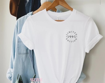 Camiseta de regalo de cumpleaños número 30, edición limitada 1996, camiseta de cumpleaños número 30, regalos de cumpleaños para él y para ella, regalo de cumpleaños número 30, unisex