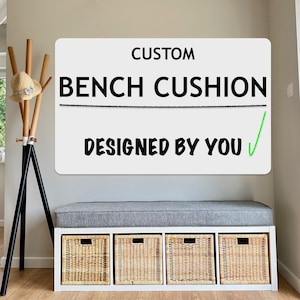 3 Bench cushion Custom bench cushion Cushion for bench Indoor Bench Cushion Custom leather bench Custom cushion Window seat cushion image 1