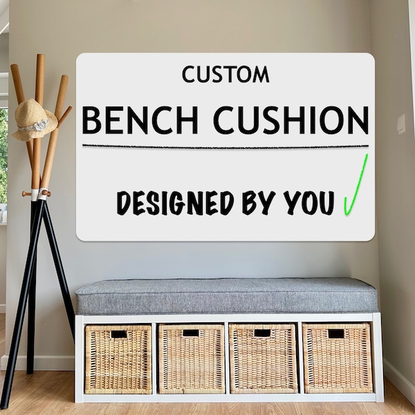 3" Bench cushion Custom bench cushion Cushion for bench Indoor Bench Cushion Custom leather bench Custom cushion Window seat cushion