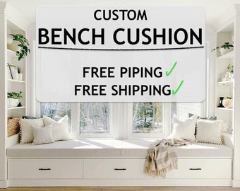 3" Bench cushion Custom bench cushion Cushion for bench Indoor Bench Cushion Custom leather bench Custom cushion Window seat cushion