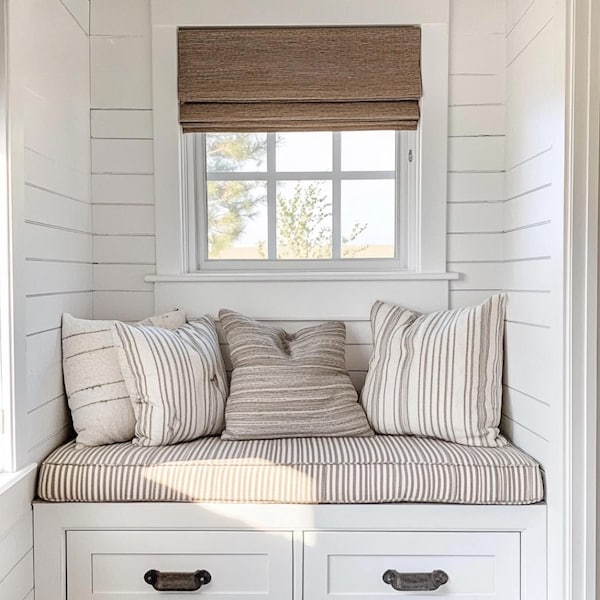 2" de espesor - Cojín de banco Cojín de banco personalizado Cojín de banco para interiores Cojín personalizado Cojín de asiento de ventana Cojín de banco personalizado para interiores