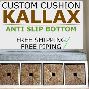 2&quot;- 4&quot; Ikea Kallax custom cushion Bench cushion Ikea kallax Customized kallax Kallax box Bench pillow Kallax box Kallax insert Kallax shelf