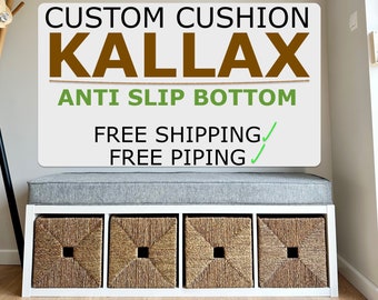 2"- 4" Ikea Kallax custom cushion Bench cushion Ikea kallax Customized kallax Kallax box Bench pillow Kallax box Kallax insert Kallax shelf