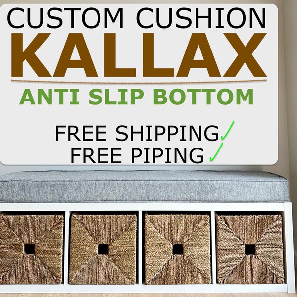 2"- 4" Ikea Kallax custom cushion Bench cushion Ikea kallax Customized kallax Kallax box Bench pillow Kallax box Kallax insert Kallax shelf
