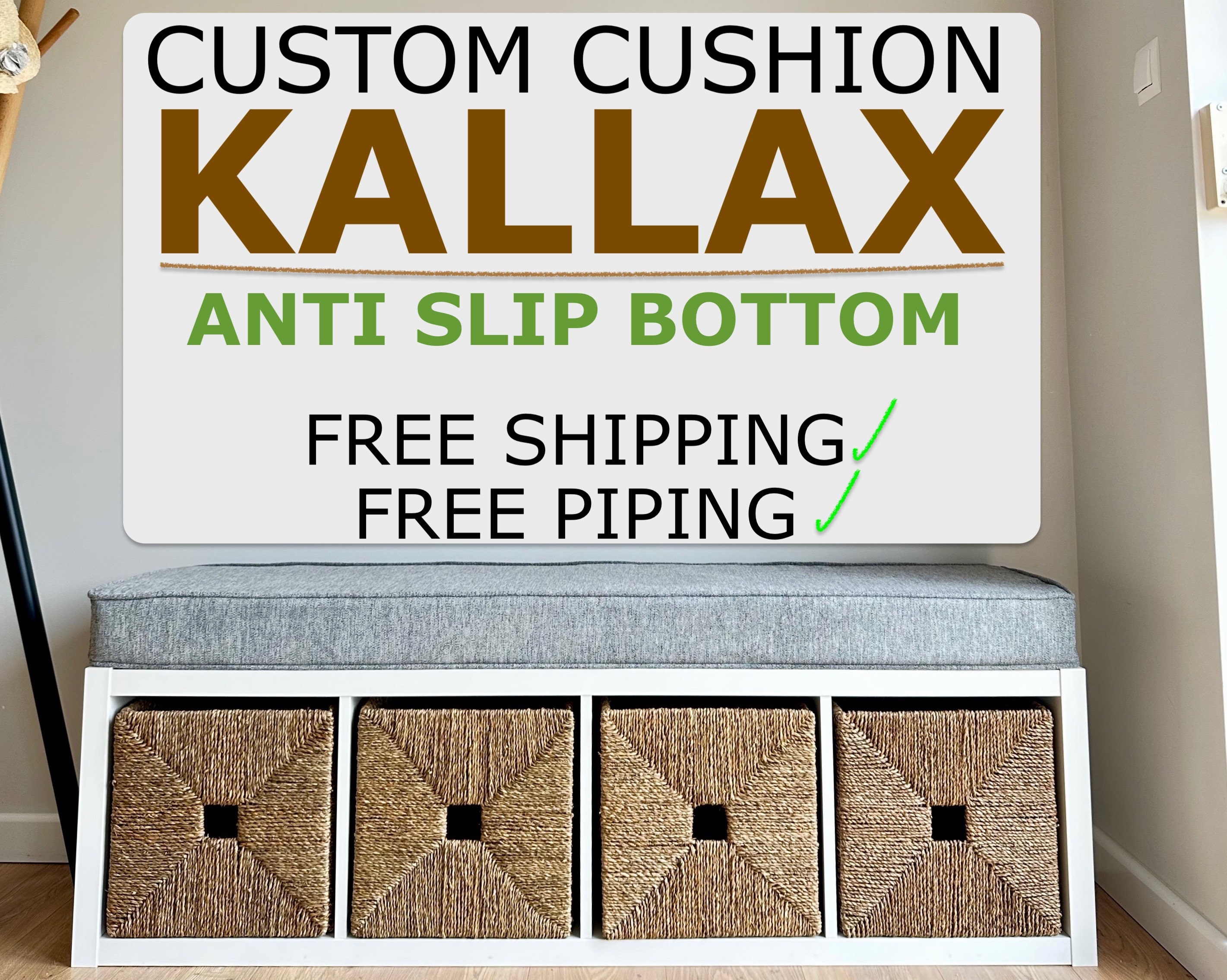 2"- 4" cuscino personalizzato Ikea Kallax cuscino panca Ikea Kallax Kallax personalizzato scatola Kallax cuscino panca scatola Kallax inserto Kallax s