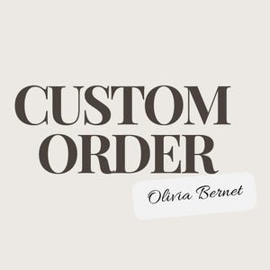 Custom order for Wendy