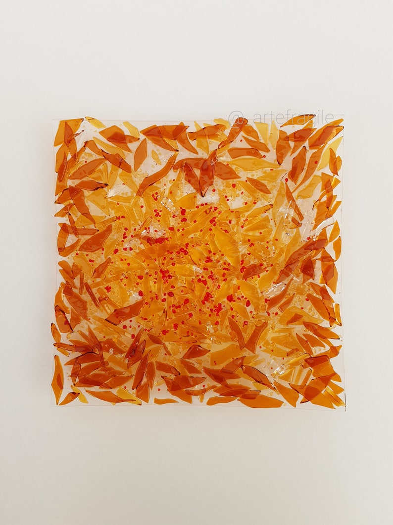 Handmade Square Murano Glass Plate Made in Italy Handmade Etsy