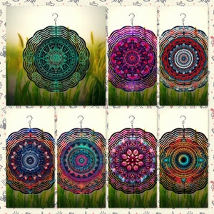 Mandala 8/10/12&quot; Wind Spinner (7 Designs)