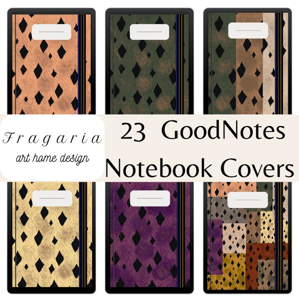 23 digital notebook covers Eye-Catching GoodNotes Covers Digital Decorations for Notebooks GoodNotes Template Designs