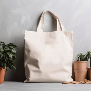 24 Pack - Blank Natural Color Canvas Tote Bags - Wholesale Plain Tote Bags  Bulk