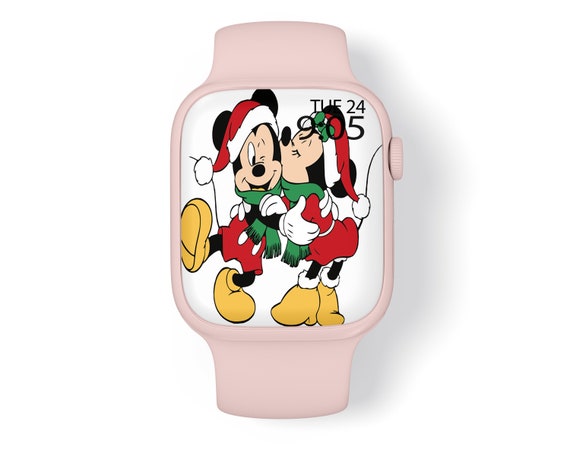 Mickey Mouse Christmas Wallpaper Apple Watch Face Watch - Etsy