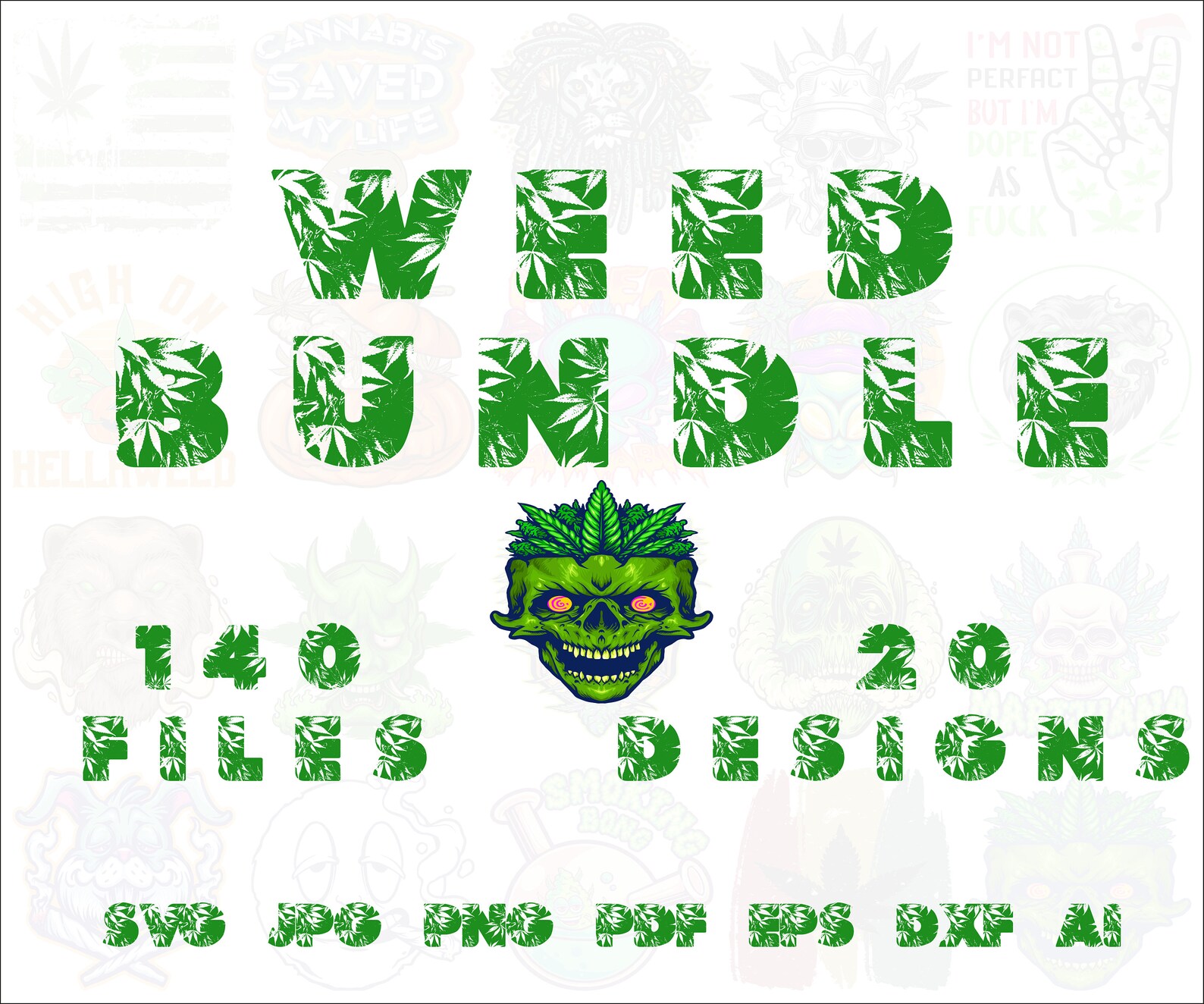Weed Bundle Weed Graphics Weed SVG PNG JPG Weed Posters Etsy
