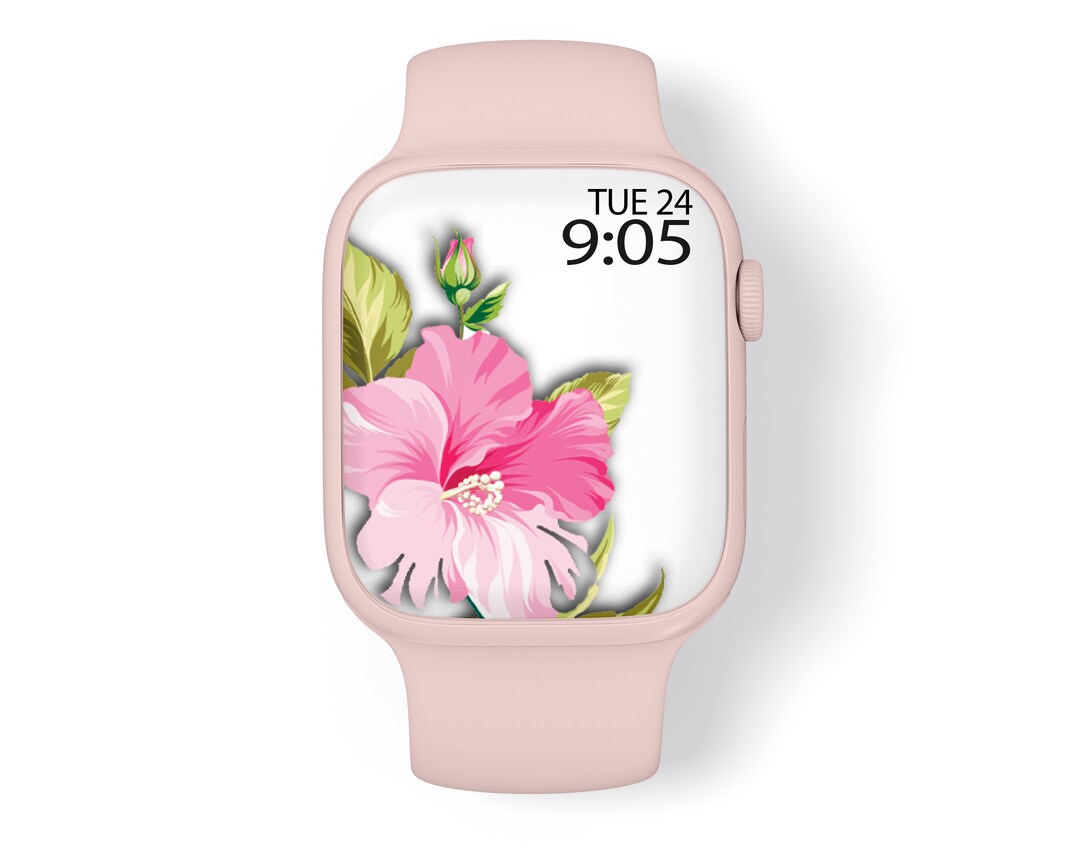Pink Flower Wallpaper, Apple Watch Face, Watch Background, Watch