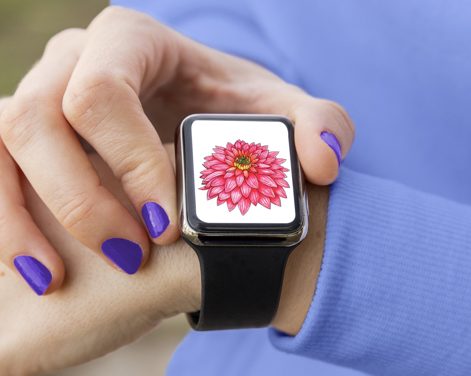Flower Wallpaper Apple Watch Face Watch Background Watch Etsy