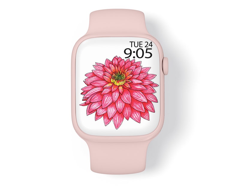 Flower Wallpaper Apple Watch Face Watch Background Watch Etsy