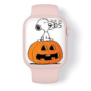 Snoopy Halloween wallpaper, Apple Watch Face, Watch Background, Watch Wallpaper, Apple Watch Design, Apple Wallpaper, Instant Download