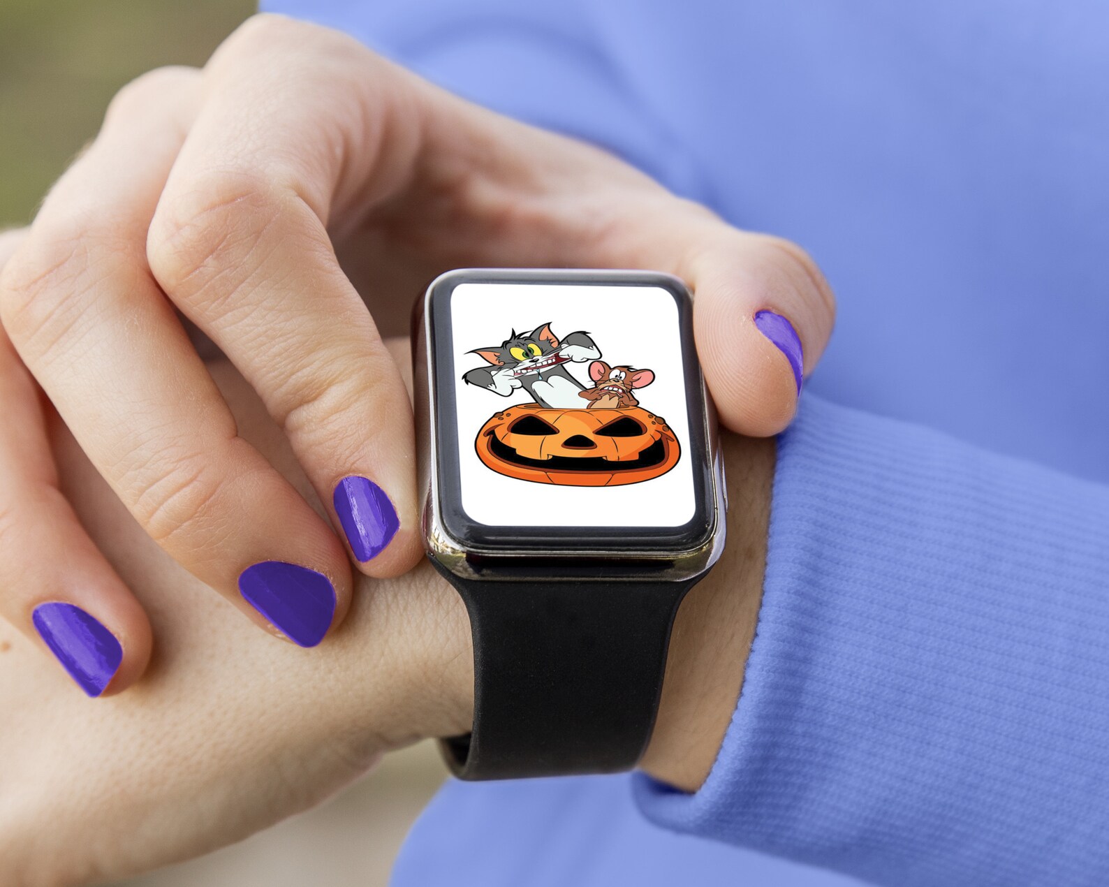 Tom and Jerry Halloween Wallpaper Apple Watch Face Watch Etsy