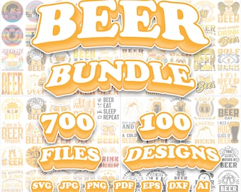 Beer Bundle 700 archivos, diseños de cerveza, citas de cerveza, diseño de camisetas, ilustraciones, imprimibles, editables, gráficos de cerveza, SVG, PNG, JPG