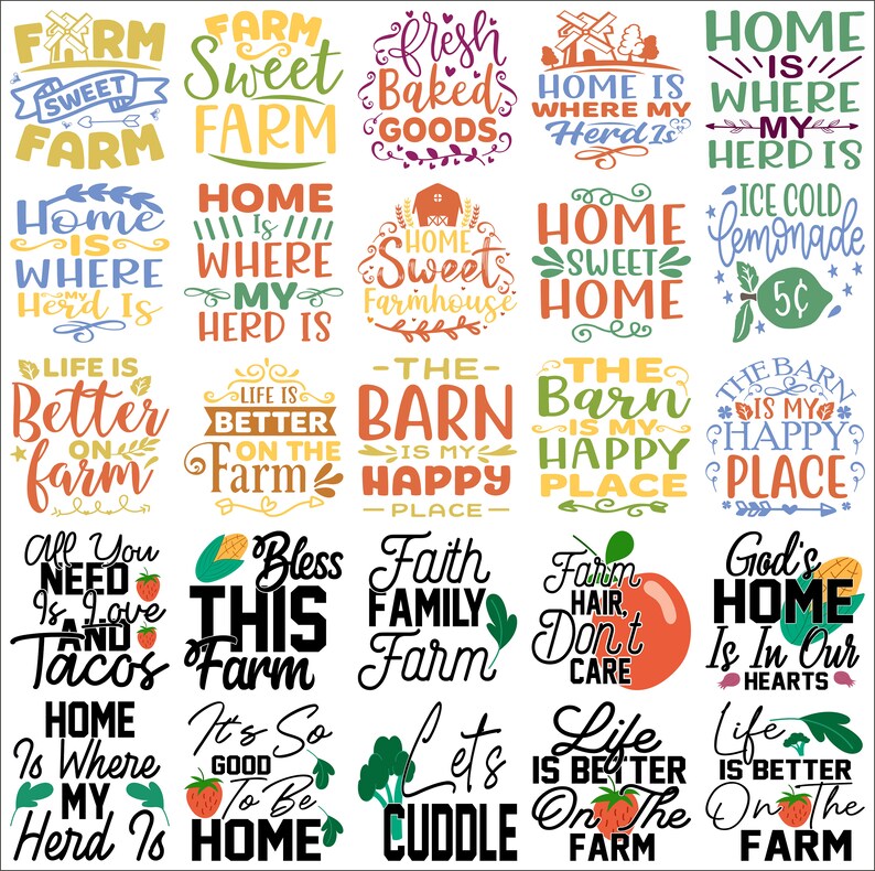 Farmhouse SVG Bundle, Farmhouse Quotes, Farmhouse Designs, SVG Files ...