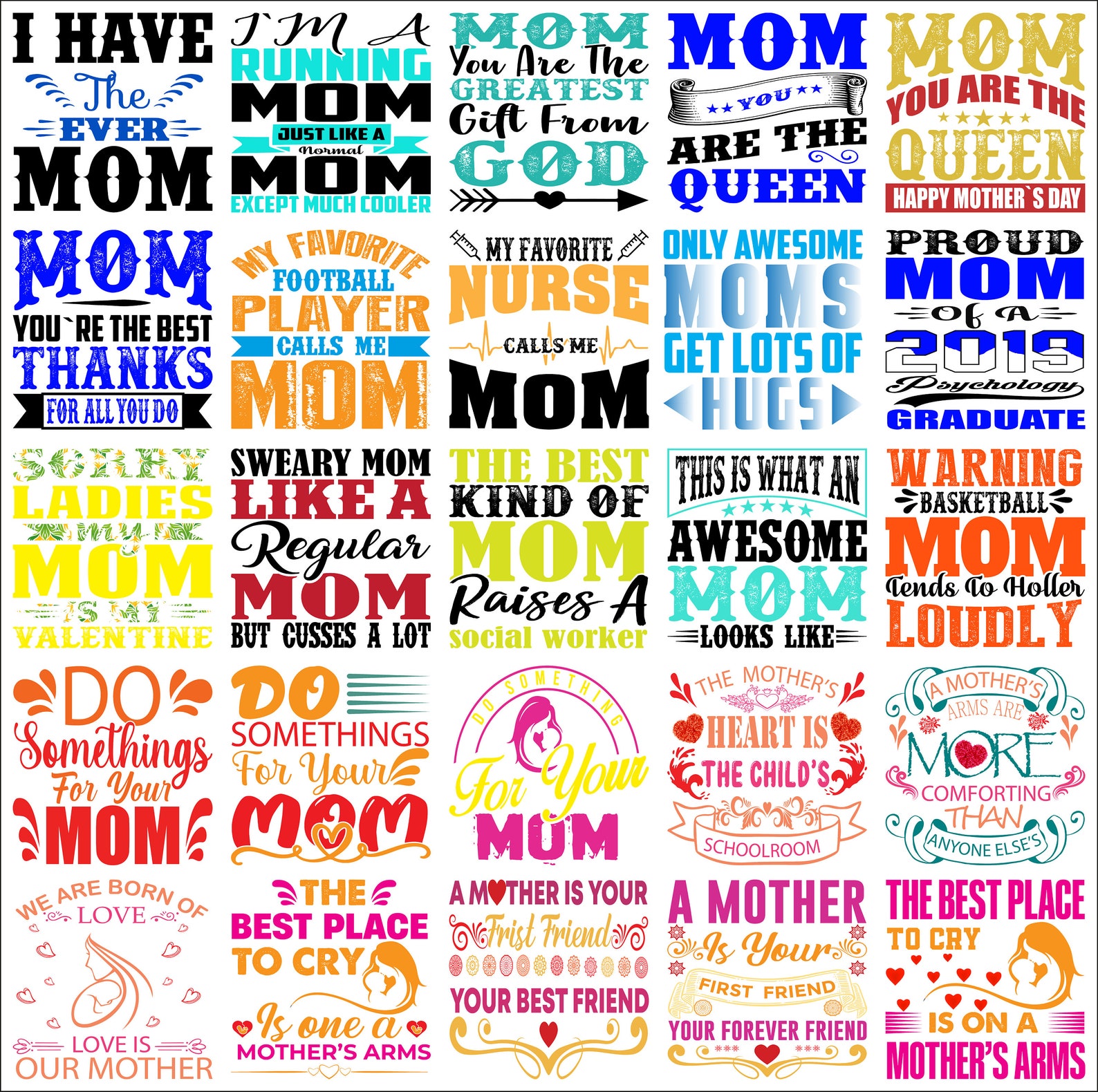 Mom SVG Bundle, Mom Quotes, Mother Svg Bundle, SVG Files for Cricut