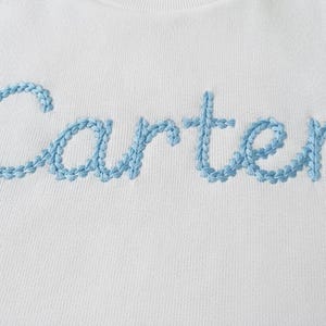 Lettertype voor kettingsteekborduurwerk - Uniek alfabetontwerp met kettingeffect en textuur voor machinaal borduren | BX + 8 bestandsformaten afbeelding 6