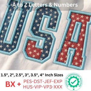 Academy Block Appliqué Embroidery Font ,Varsity Sports Letters| BX + 8 File Formats