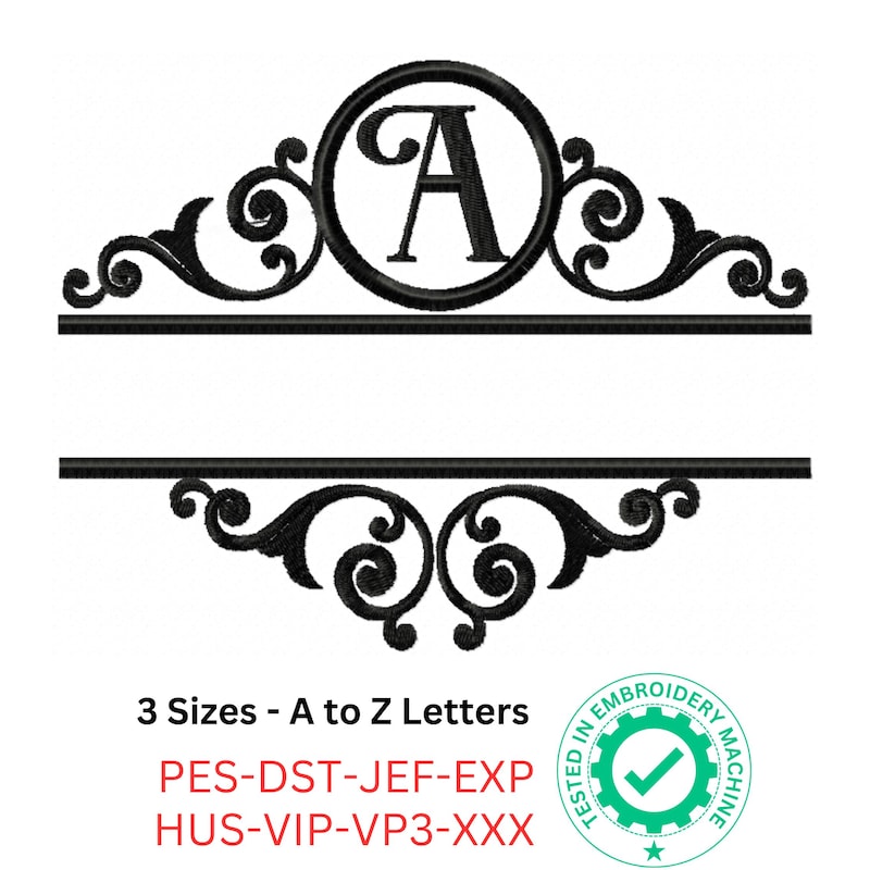 Scroll Monogram - Etsy