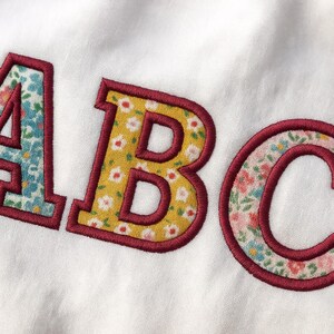 Champion Appliqué Embroidery Font A to Z | Varsity Block Alphabet ...