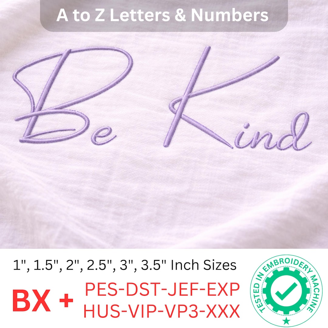 Signature Line Script Embroidery Font | Handwritten Script Alphabet ...