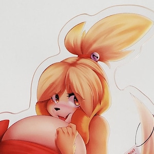 BustyBelle Present 6&quot; Double Sided Acrylic Standee