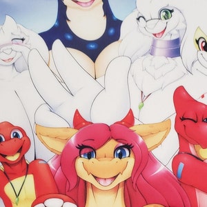 rabattiert - Kirschfamilie Oppai Mousepad