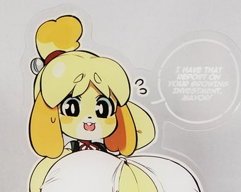 BustyBelle 6" Acrylic Double Sided Standee