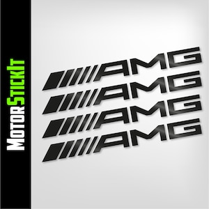 AMG Brake Caliper Stickers - 4x @ 100mm wide