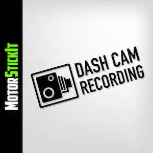 Dash Cam Car Sticker