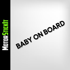 Naklejka samochodowa z napisem „Baby on Board”